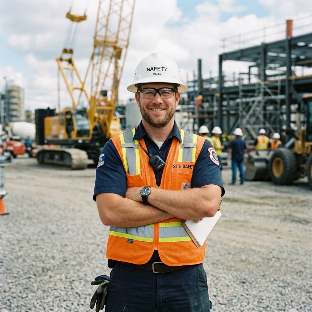 BHG Forklift Training instructor on a job site